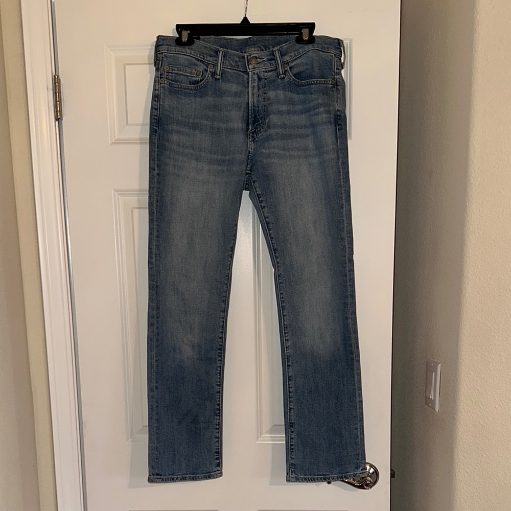 29x30 Abercrombie & Fitch Blue Kennan Straight Jeans with Medium Wash
